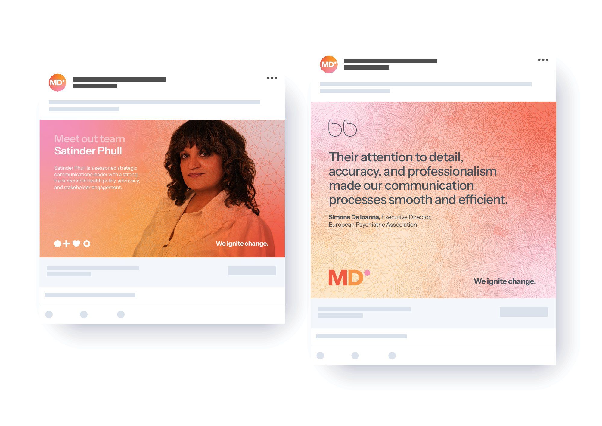 Social media templates